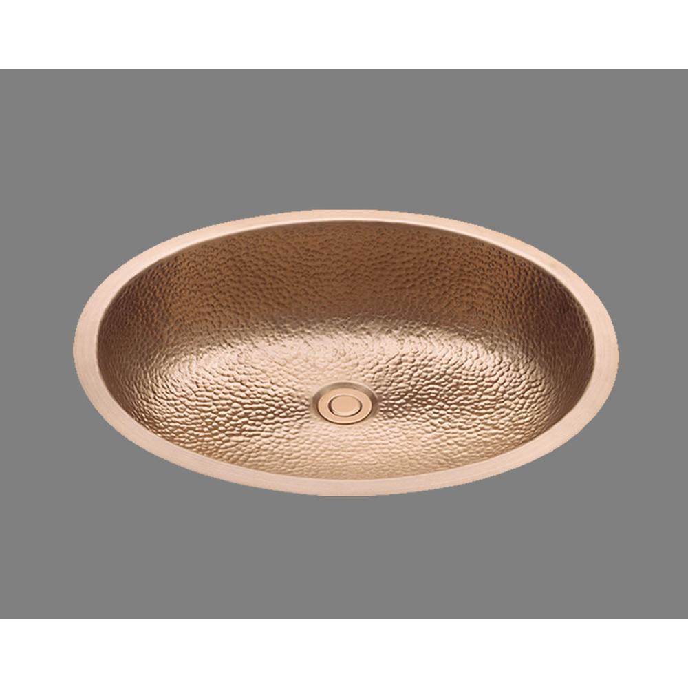 Alno Large Oval Lavatory, Hammertone Pattern, Undermount and Drop In