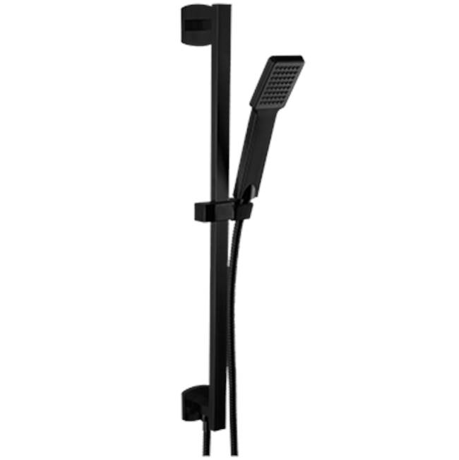 Artos Flexible Hose Shower Kit with Safire Slide Bar, Black