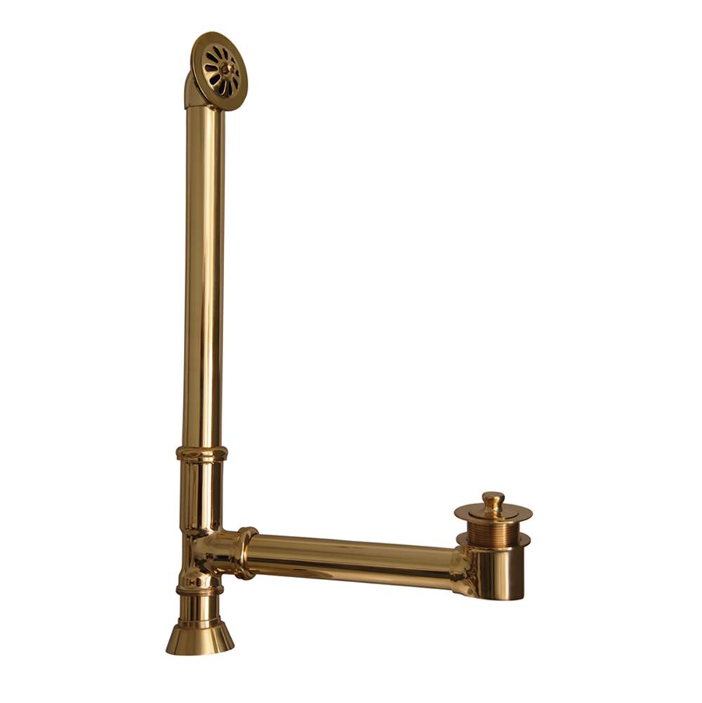 Barclay Tub Waste and Overflow, 1 1/2'', Polished Brass