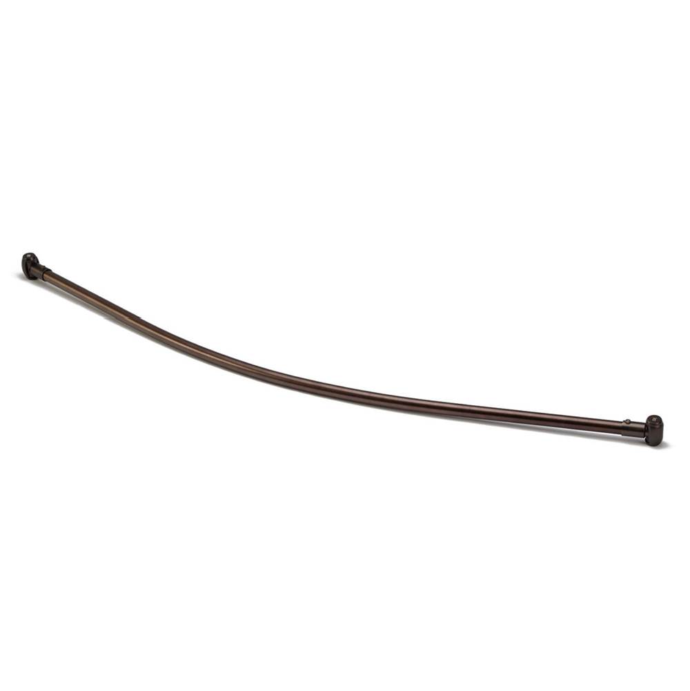 Barclay Curved 48'' Shower Rod w/FlanPolished Brass