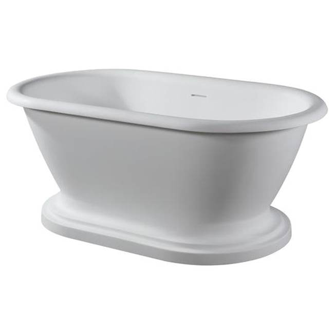 Barclay Winston 70'' Resin FreestandinTub w/Integrated base,Matte WH