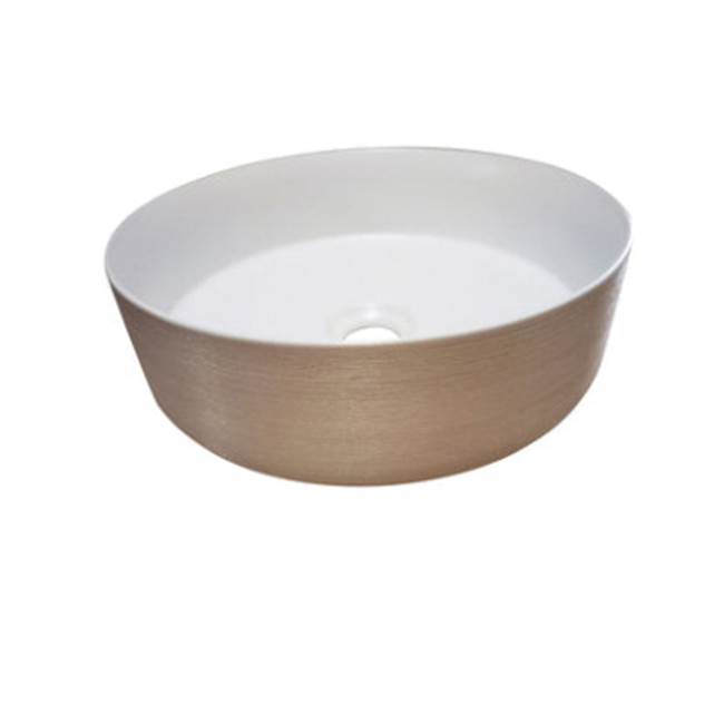 Barclay Musgrave 14'' Circular Basin, White With Silver