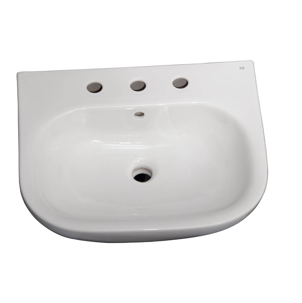 Barclay Tonique 450 Basin only,White-8'' Widespread