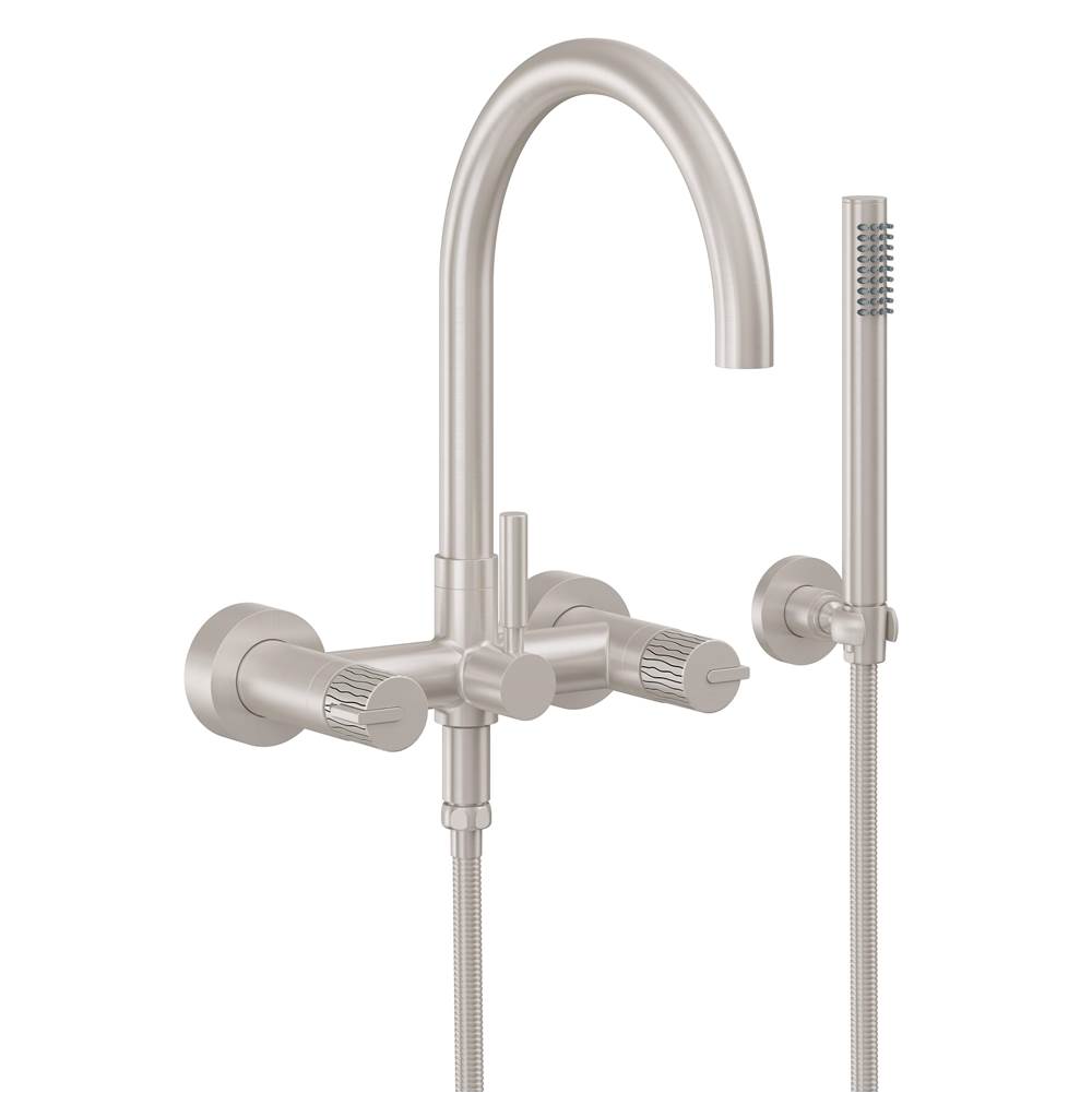 California Faucets Contemporary Wall Mount Tub Filler - Arc Spout