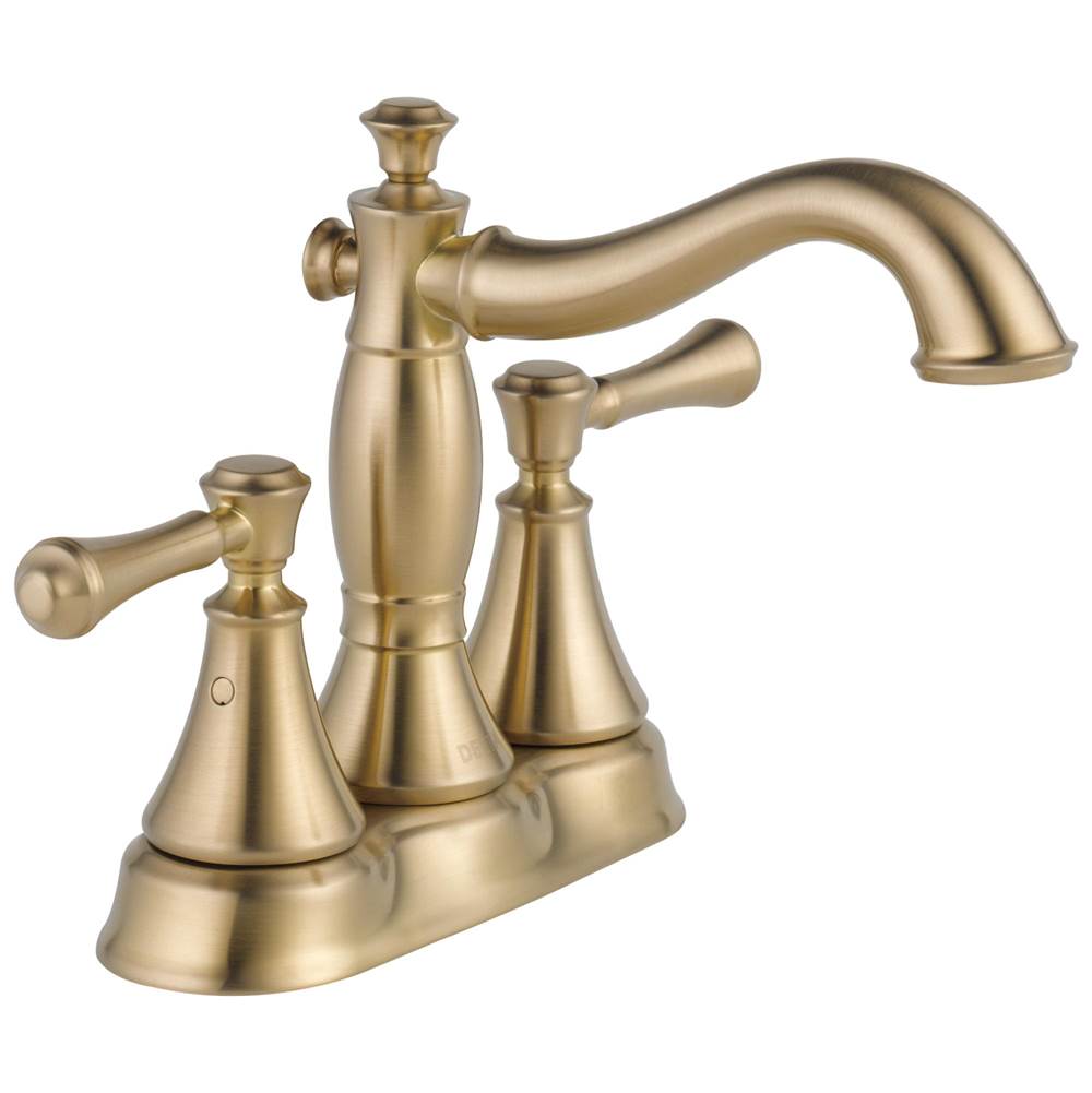 Delta Faucet Cassidy™ Two Handle Centerset Bathroom Faucet - Metal Pop-Up