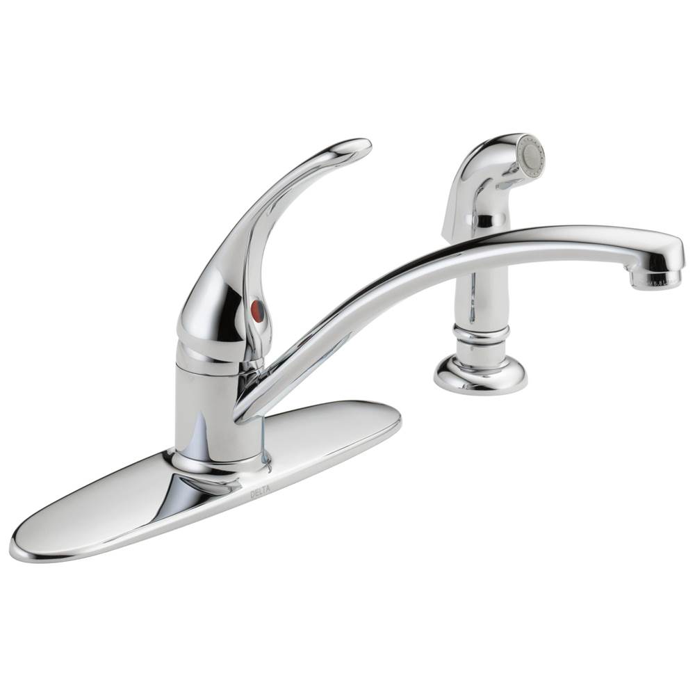Delta Faucet Foundations® Single Handle Kitchen Faucet with Spray