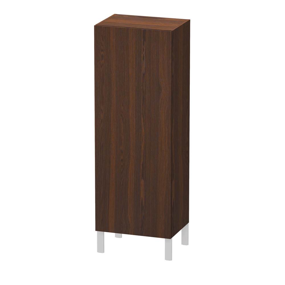 Duravit L-Cube Semi-Tall Cabinet Walnut Brushed