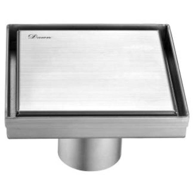 Dawn Shower square drain--18G, 304type stainless steel, matte gold finish: 5''Lx5''Wx2''D (Compatible drain base SDB060205 or SDB040206)