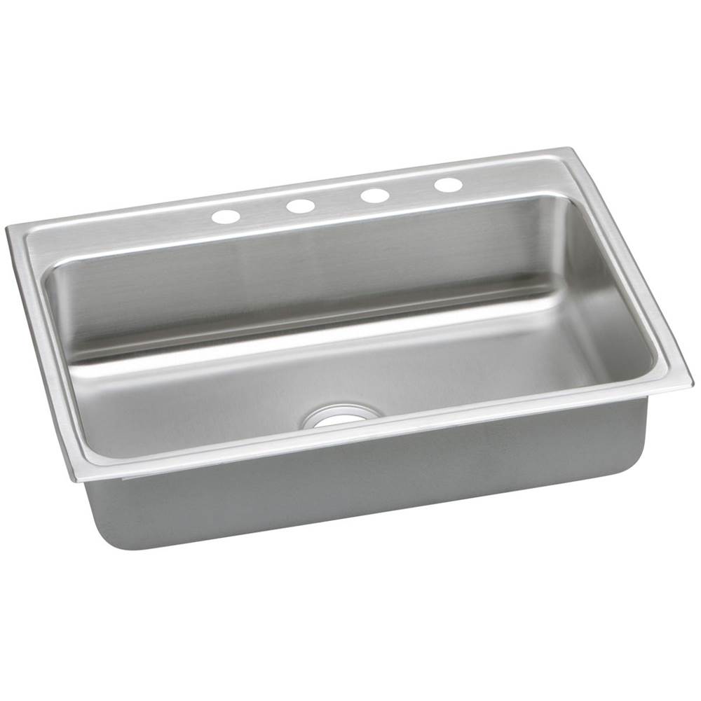 Elkay Lustertone Classic Stainless Steel 31'' x 22'' x 7-5/8'', Single Bowl Drop-in Sink with Quick-clip