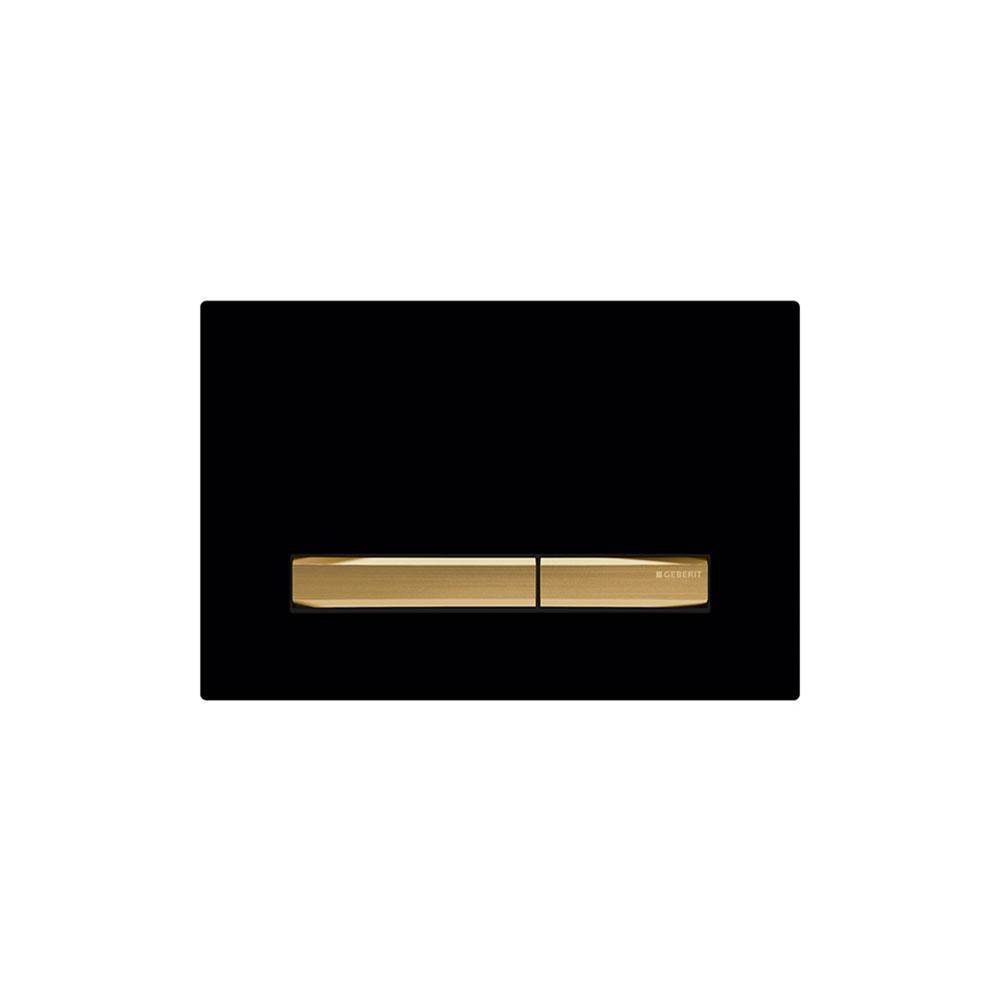 Geberit Geberit actuator plate Sigma50 for dual flush, metal colour brass: brass, black