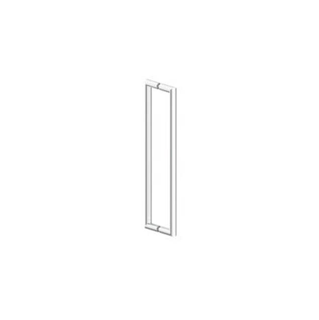 Kartners SEVILLE - 12-inch Double Shower Door Handle-Glossy White