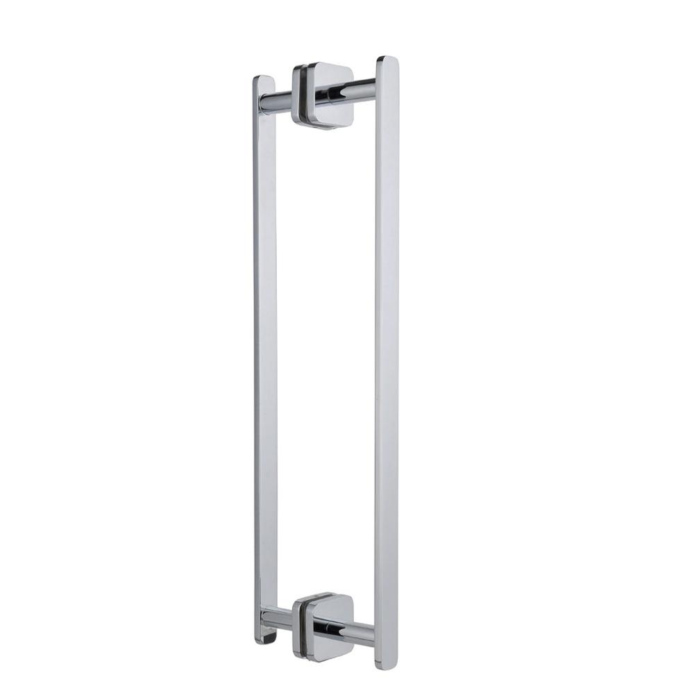 Kartners MILAN - 12-inch Double Shower Door Handle-Polished Nickel