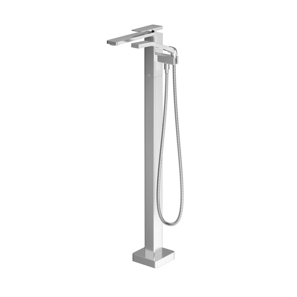 Kalia KAREO™ Floormount Tub Filler with Handshower - Cartridge Included With Rough-In - Chrome