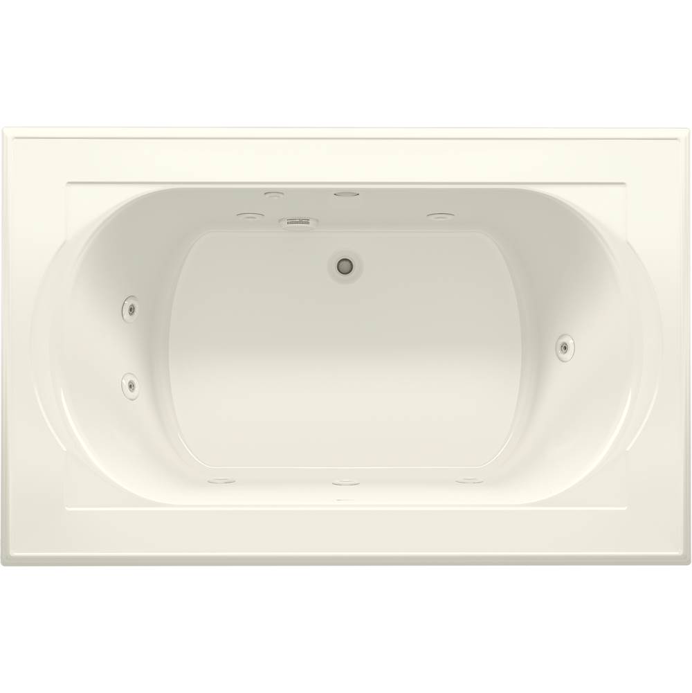 Kohler Memoirs® 66'' x 42'' whirlpool bath, drop-in with center rear drain