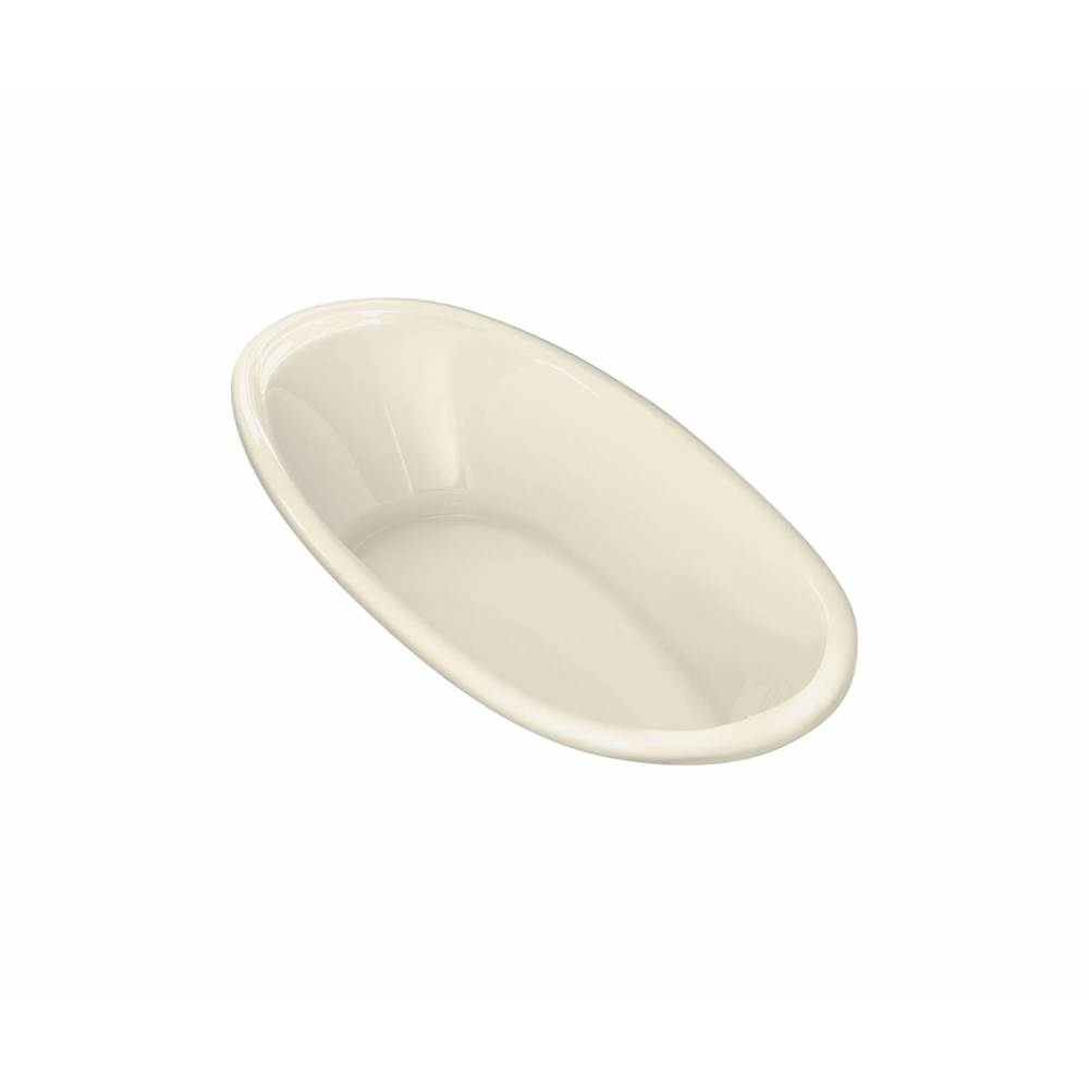 Maax Saturna 7236 Acrylic Drop-in End Drain Whirlpool Bathtub in Bone