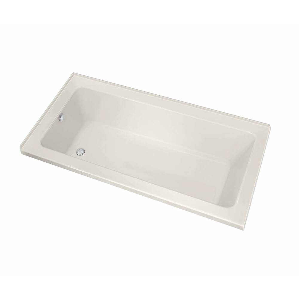 Maax Pose 6032 IF Acrylic Corner Left Right-Hand Drain Whirlpool Bathtub in Biscuit