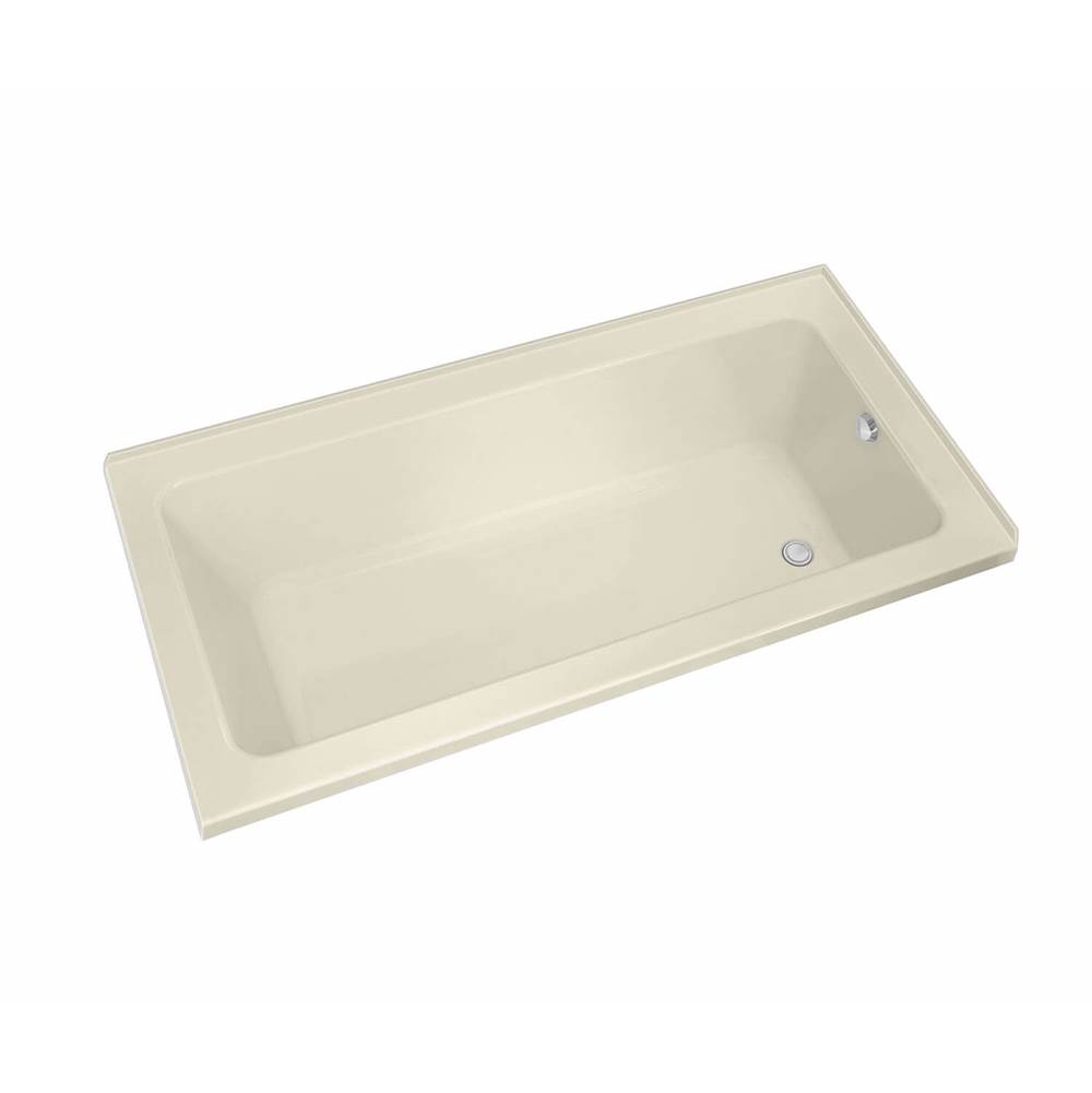 Maax Pose 6032 IF Acrylic Corner Right Right-Hand Drain Whirlpool Bathtub in Bone