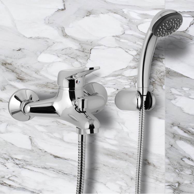 Nameeks Wall Mounted Single-Lever Bath Mixer With Bracket and Hand Shower
