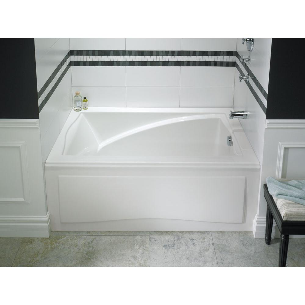 Neptune DELIGHT bathtub 36x60 with Tiling Flange, Right drain, Mass-Air/Activ-Air, Black