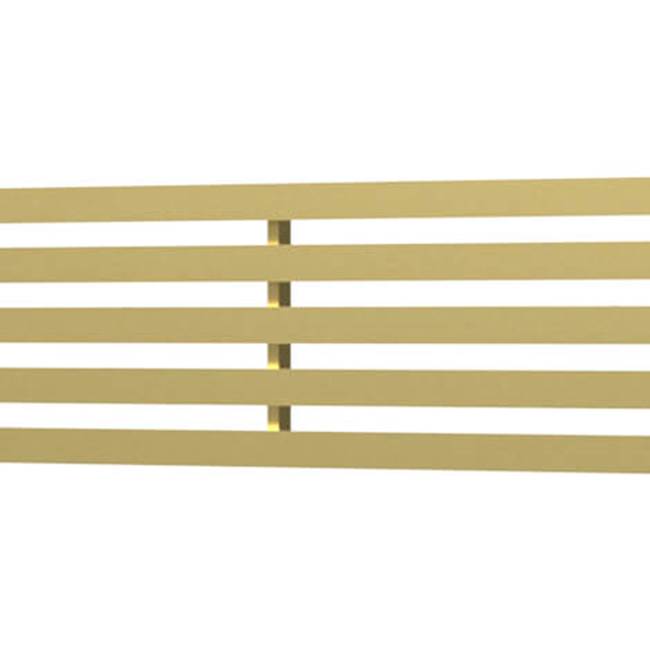 Quick Drain Drain Cover Lines 56In Brushed Gold