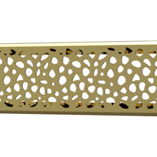 Quick Drain Drain Cover Stones 48In Polished Gold