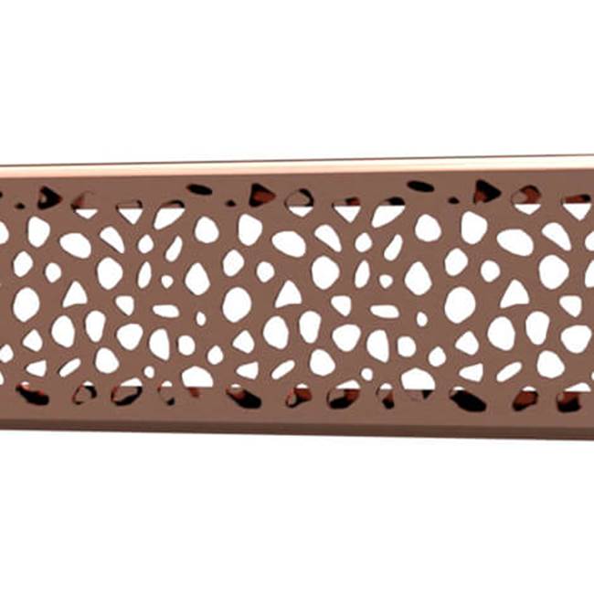 Quick Drain Drain Cover Stones 40In Polished Rose Gold