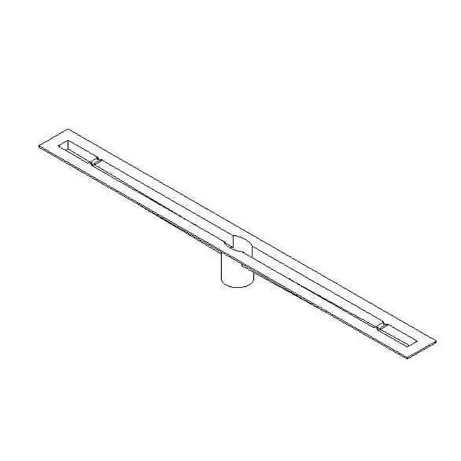 Quick Drain Proline Body 26In Trough 28In Total Length Center Outlet Abs