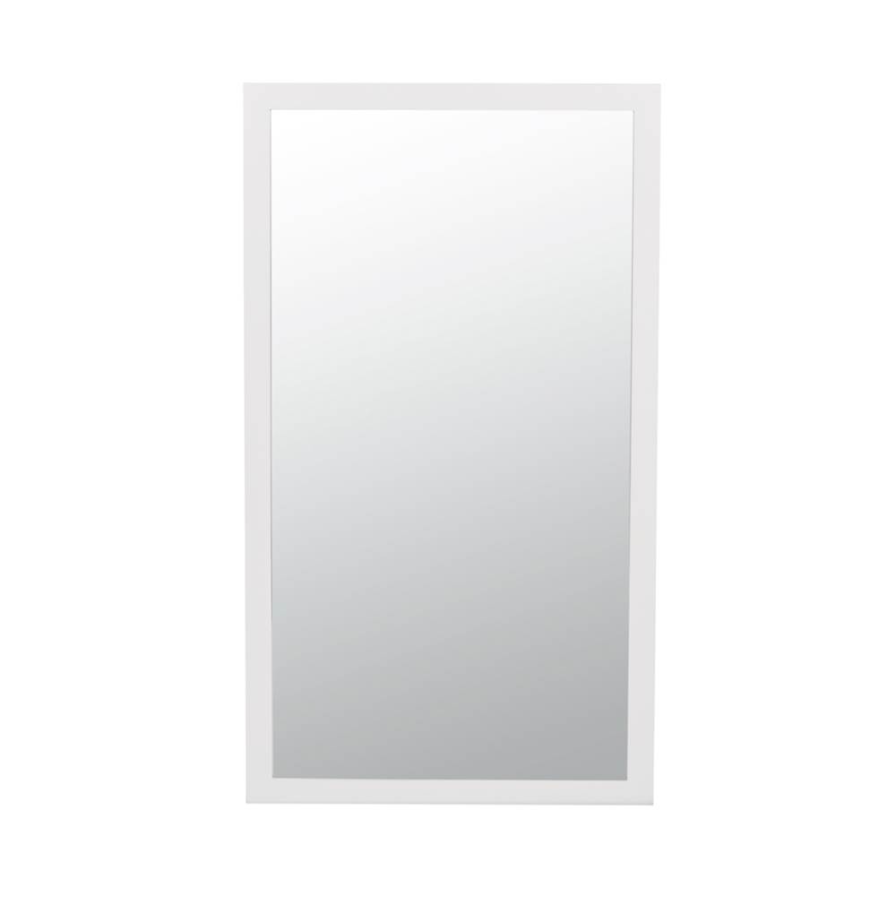 Ronbow 18'' Alina Contemporary Solid Wood Framed Bathroom Mirror in White