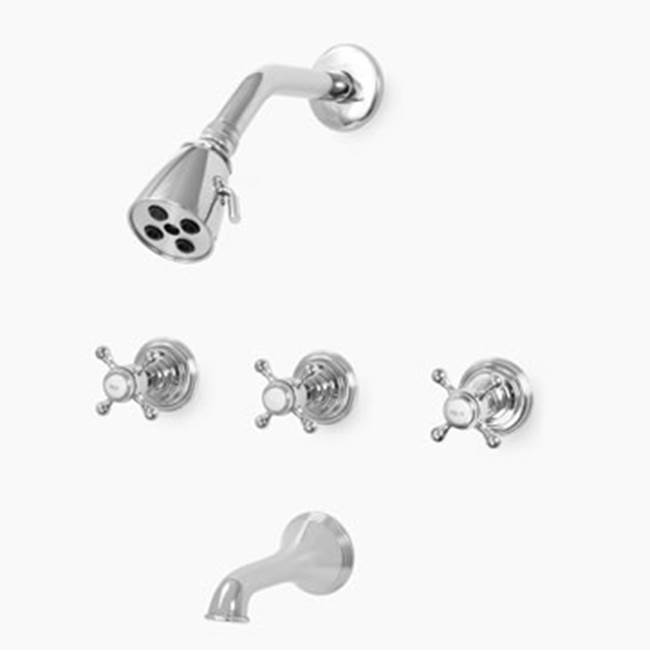 Sigma 3 Valve Tub & Shower Set Trim (Includes Haf And Wall Tub Spout) Sussex Polished Copper .15
