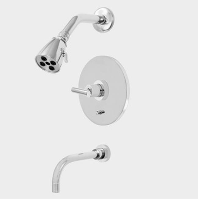 Sigma Pressure Balanced Tub & Shower Set Trim (Includes Haf And Wall Tub Spout) Ceres Ii Polished Brass Pvd .40
