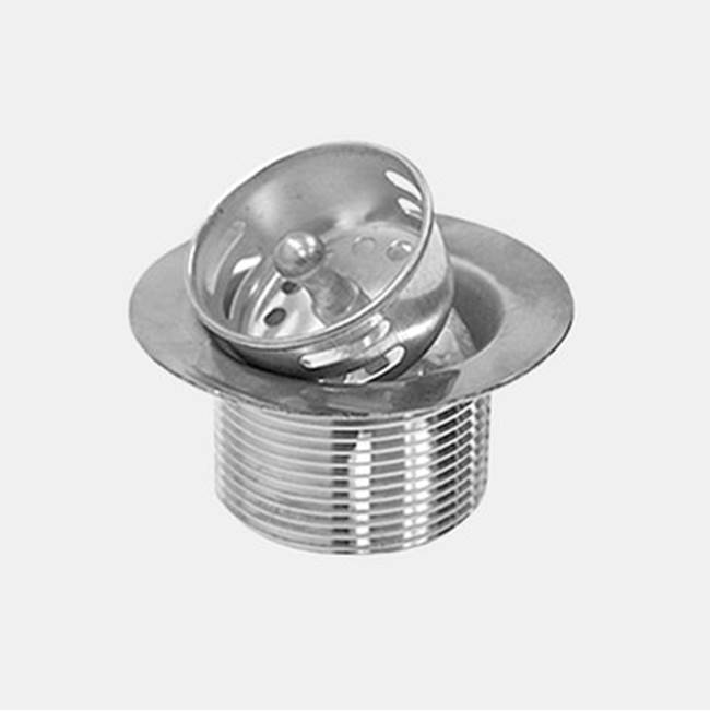 Sigma Midget duo strainer basket, 1-1/2'' NPT, fits 2'' sink openings. Complete with nuts and washers SOFT PEWTER .84