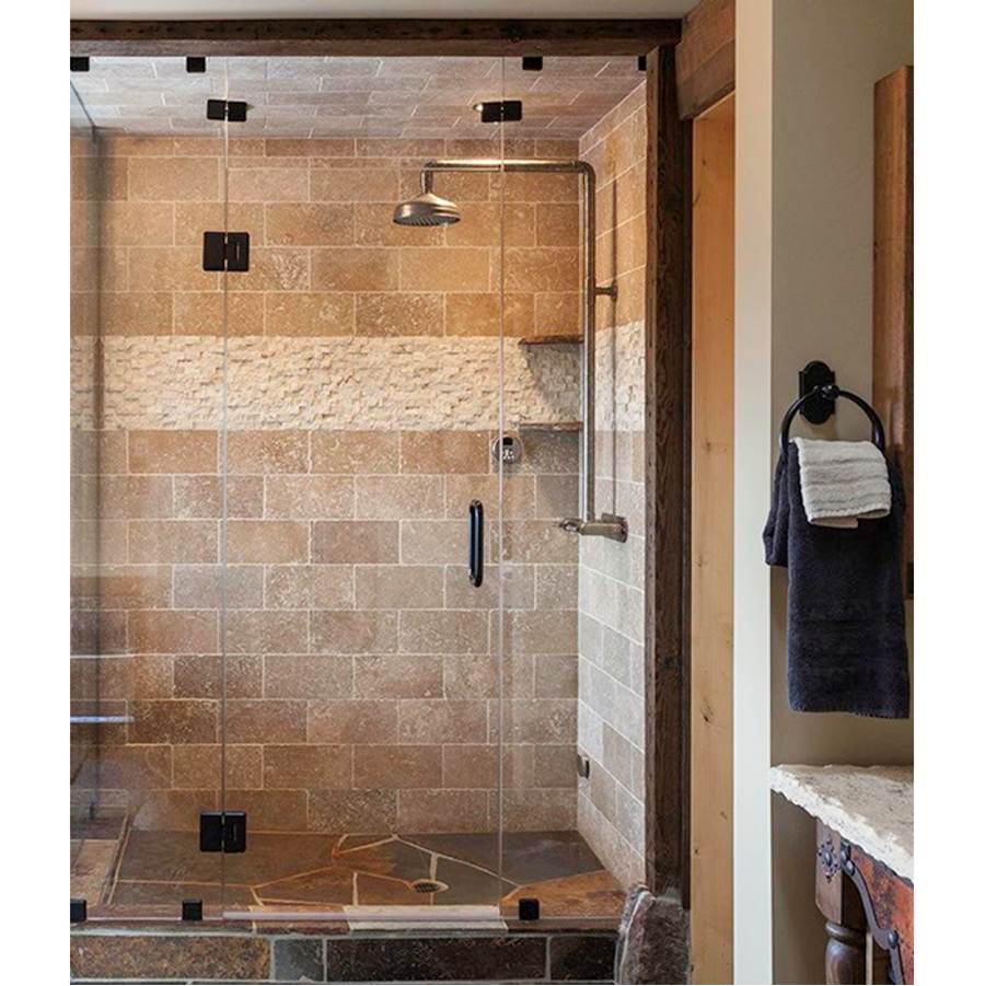Sonoma Forge Waterbridge Exposed Shower System Model 840 (8'' Spread, Center To Center) With 8'' Rainhead Includes Remote Anti-Scald Mixing Valve