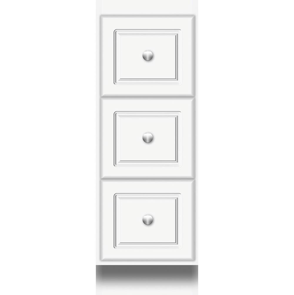 Strasser Woodenworks 12 X 18 X 34.5 Montlake Drawer Bank Ultra Sat White