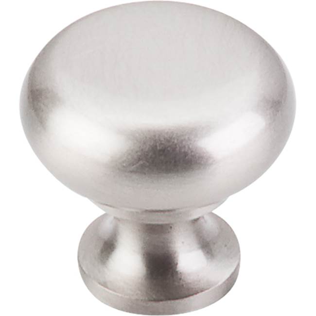 Top Knobs Flat Faced Knob 1 1/4 Inch Brushed Satin Nickel