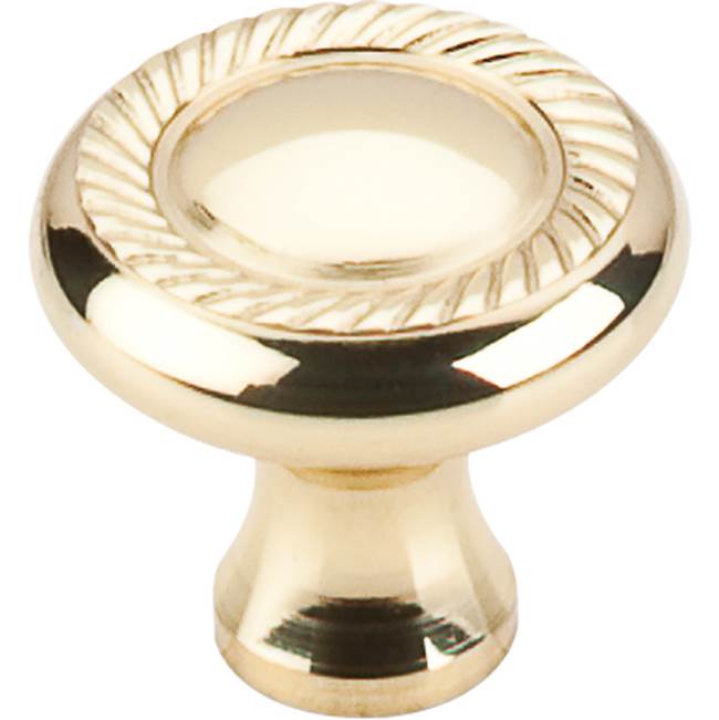 Top Knobs Swirl Cut Knob 1 1/4 Inch Polished Brass