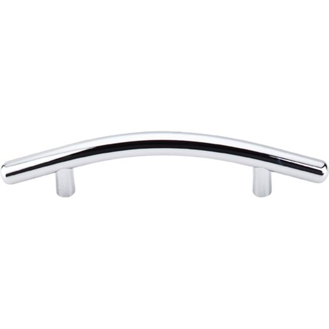 Top Knobs Curved Bar Pull 3 3/4 Inch (c-c) Polished Chrome