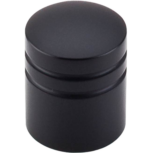 Top Knobs Stacked Knob 1 Inch Flat Black
