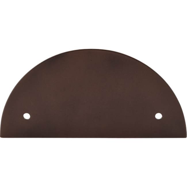 Top Knobs Half Circle Back Plate 3 1/2 Inch (c-c) Oil Rubbed Bronze