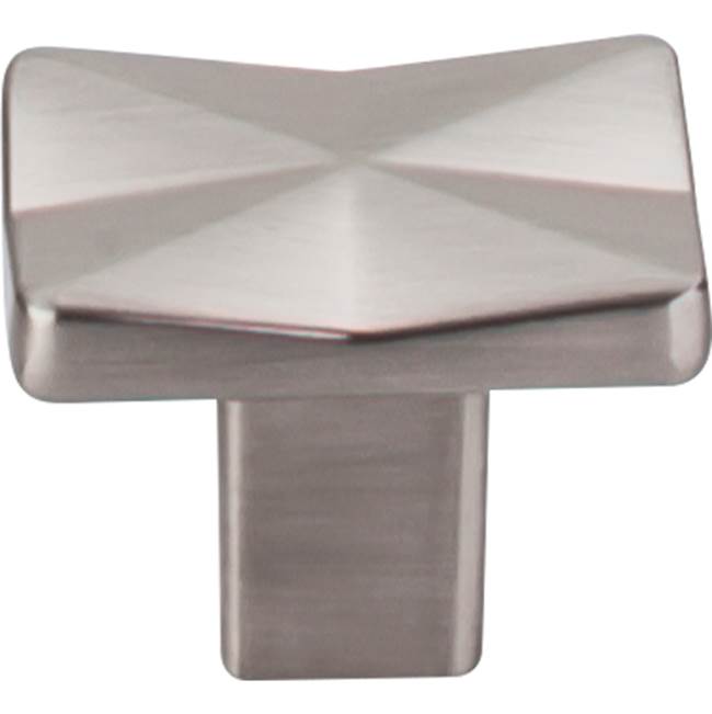 Top Knobs Quilted Knob 1 1/4 Inch Brushed Satin Nickel