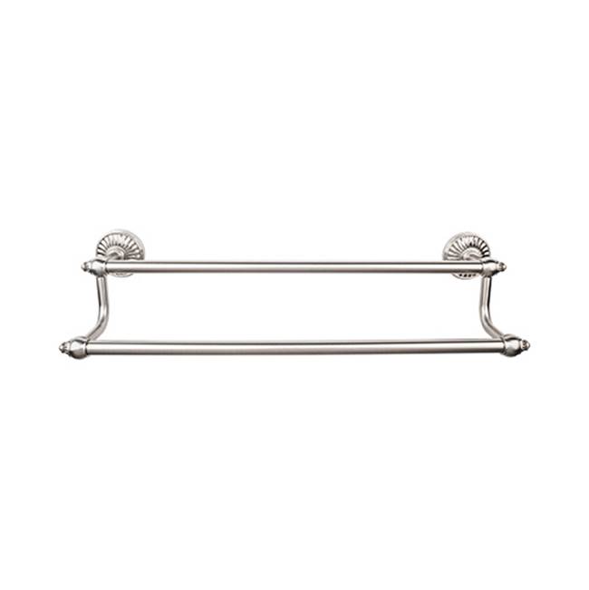 Top Knobs Tuscany Bath Towel Bar 24 Inch Double Brushed Satin Nickel