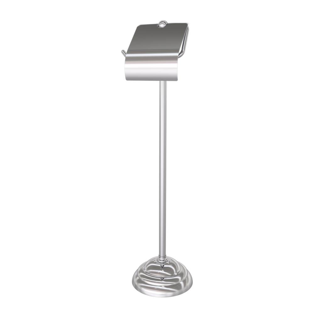 Valsan Essentials Chrome Free Standing Tp Holder With Lid