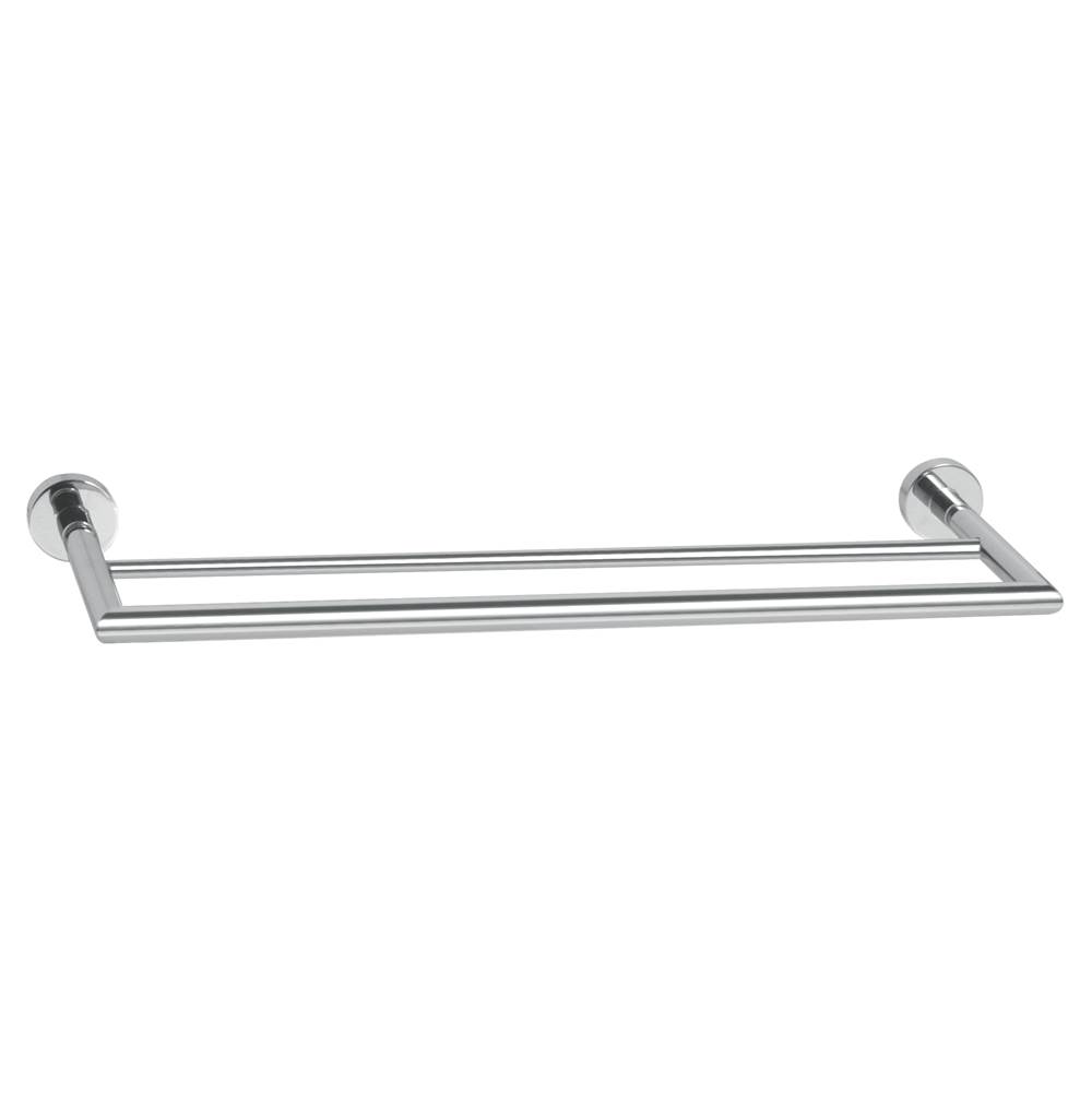 Valsan Axis Polished Brass Double Towel Rail 24''