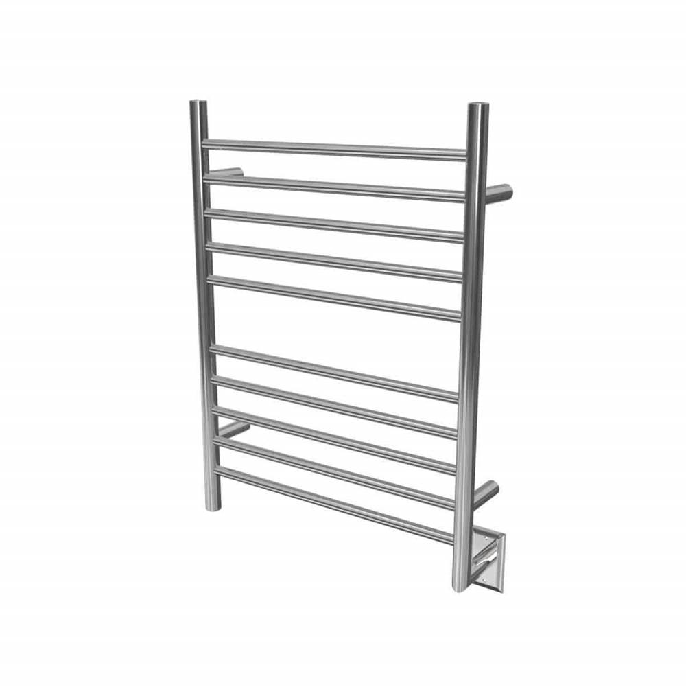 Amba Products Radiant Hardwired Straight 10 Bar Towel Warmer in Polished Gold