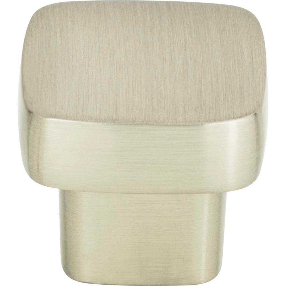 Atlas Chunky Square Knob Small 1 Inch Brushed Nickel