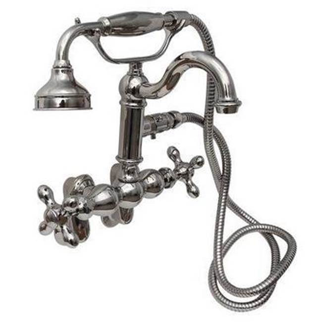 Barclay Hook Spout w/Hand Shwr,TubWall Mount,Metal Cross Hdl,PN