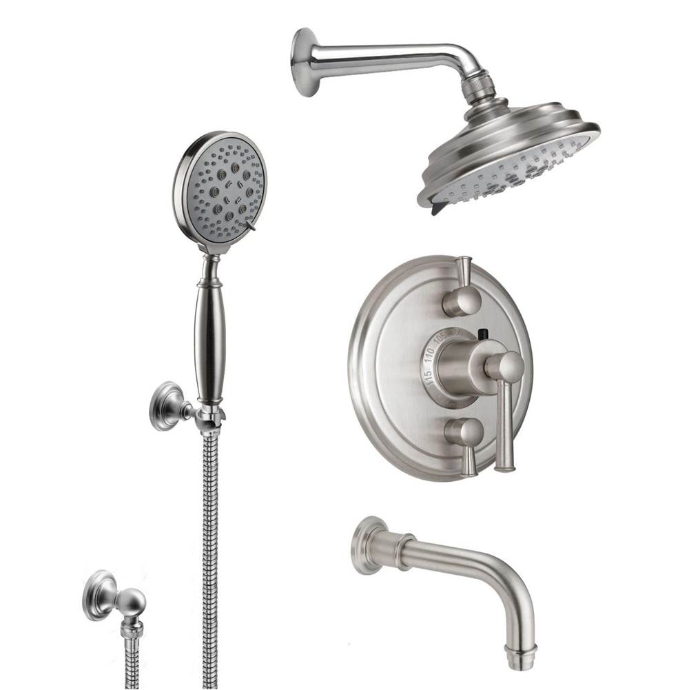 California Faucets Miramar StyleTherm® 1/2'' Thermostatic Shower System with Handshower Hook and Tub Spout