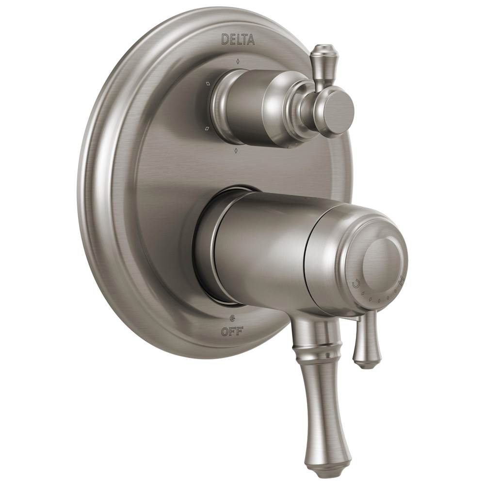 Delta Faucet Cassidy™ Traditional 2-Handle TempAssure® 17T Series Valve Trim with 6-Setting Integrated Diverter