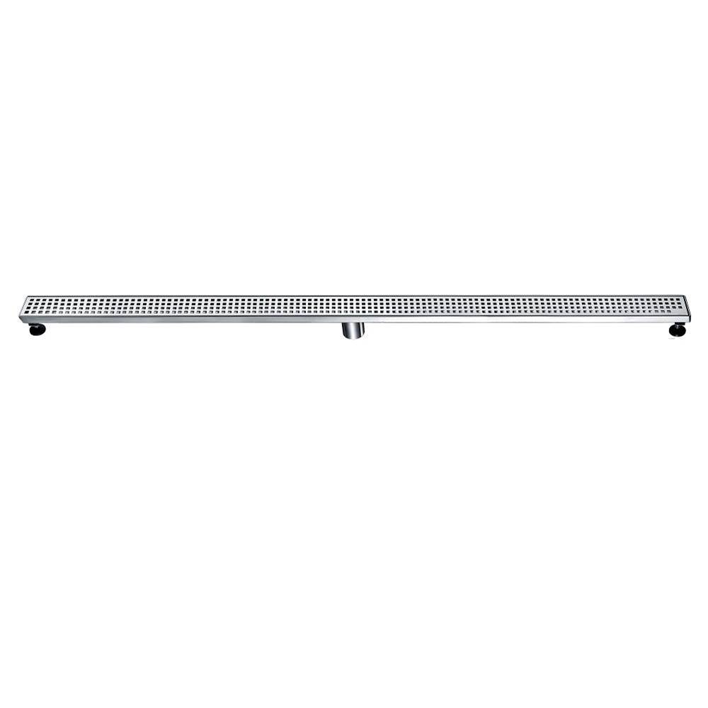 Dawn Shower Linear drain-14G 304 type stainless steel, polished, satin finish: 59''Lx3''Wx3-1/8''D