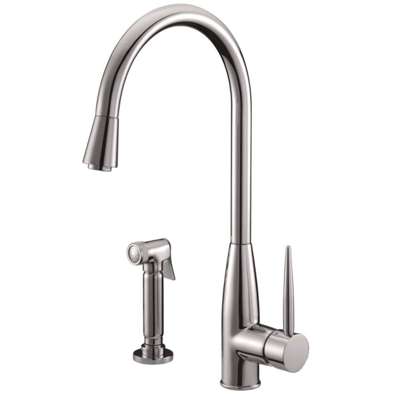 Dawn Dawn® Single-lever kitchen faucet with side-spray, Chrome