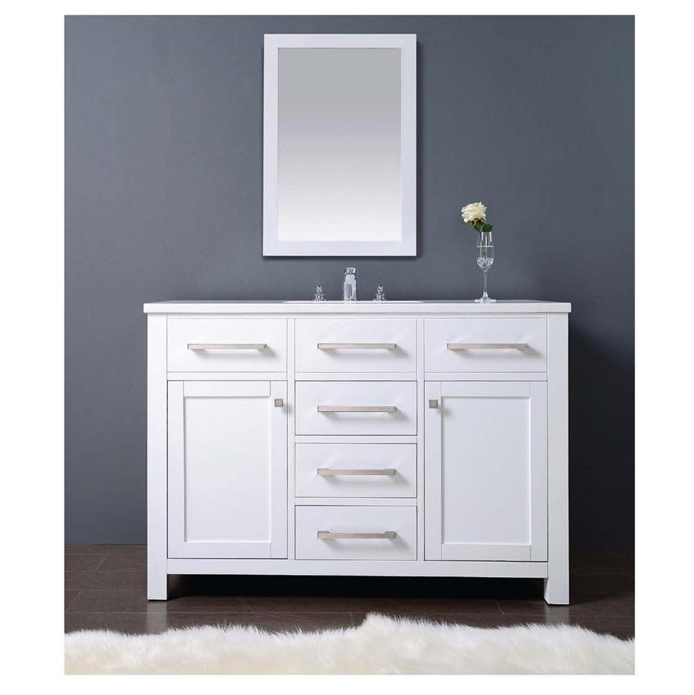 Dawn Dawn® Vanity Set:  Counter Top (AAMT482135-01), Cabinet (AAMC482135-01) & Mirror (AA
